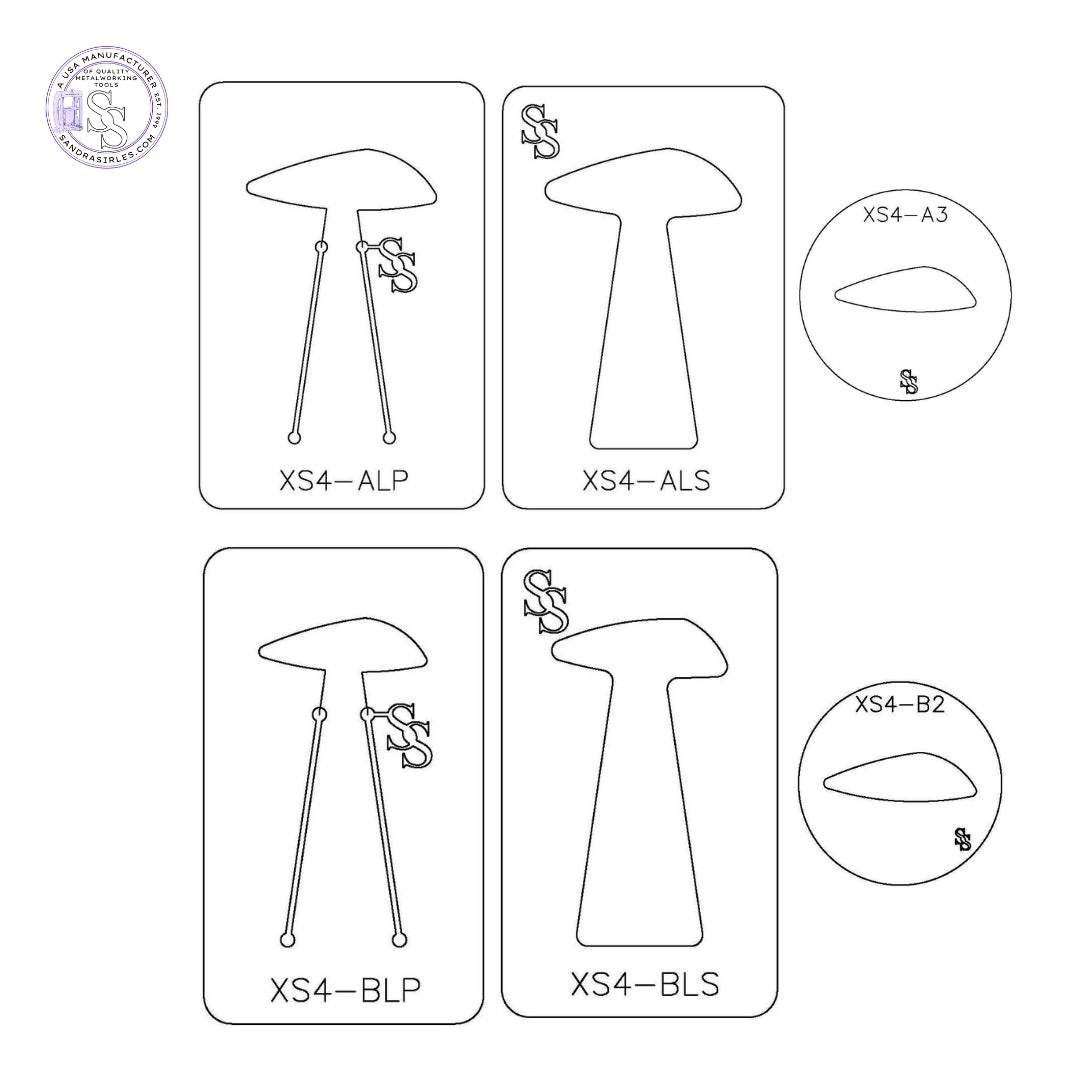 XS4 TRIO: EXACT SIZE FORMING DIE TRIO SETS: 1 SILHOUETTE DIE, 1 PANCAKE DIE, 1 SPACER